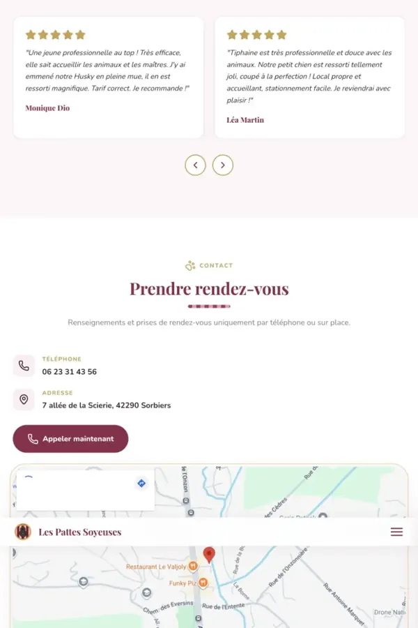 Les Pattes Soyeuses, section 5 du site